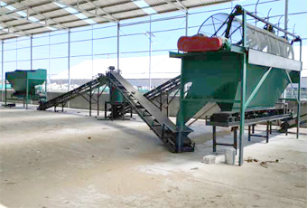 山東青島年產三萬噸牛糞有機肥顆粒生產線順利投產